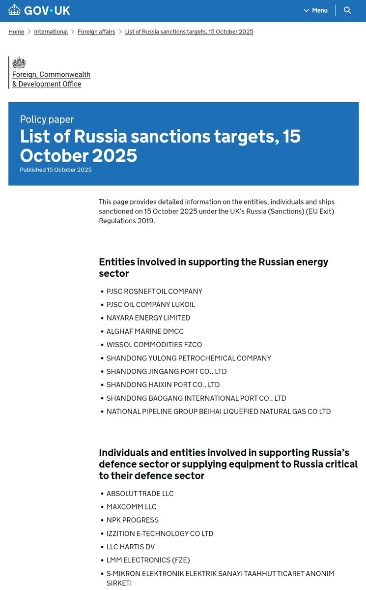 sidhant's tweet image. The UK sanctions India&apos;s Nayara Energy, along with other entities as part of its Russia sanctions Announcement. Sanctions come just days after UK PM Starmer visited Mumbai