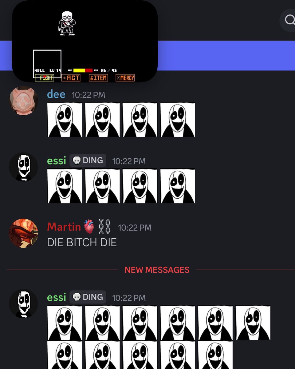 We just love to watch sans die