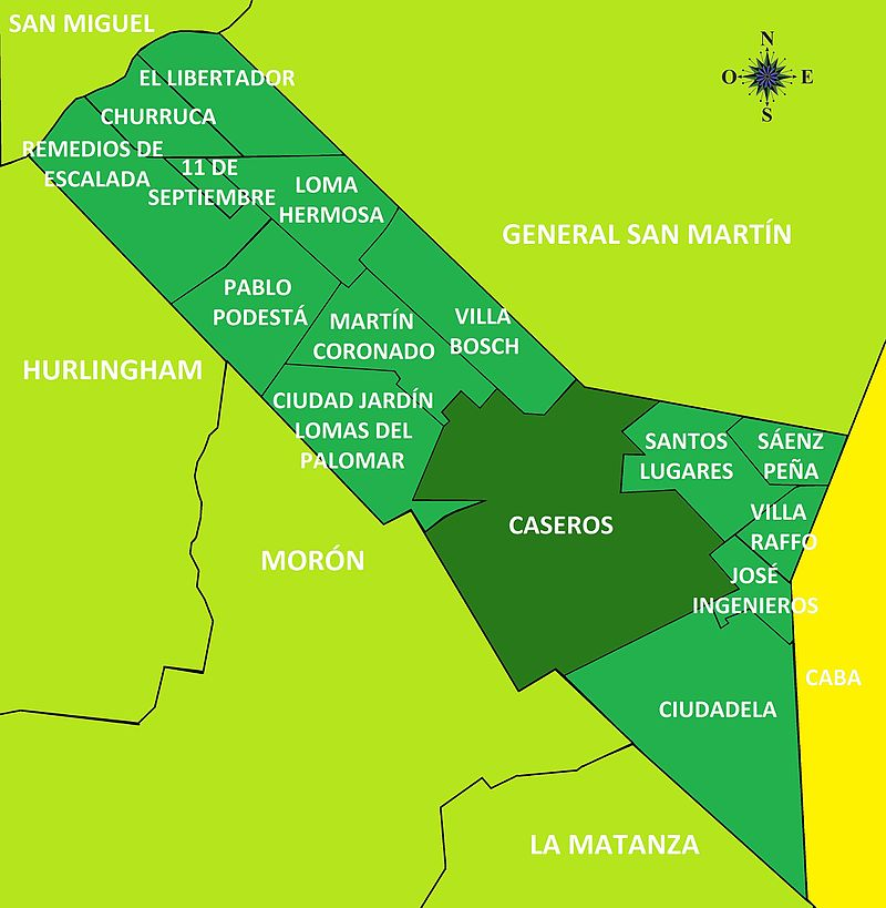 Bueno amigos aún no terminó el cumple de San Isidro y ya nos tenemos que poner el bonete (?) para saludar a otro municipio amigo, más jovencito pero no por eso menos interesante de conocer, hoy saludamos al partido de Tres de febrero . 
Curiosamente Tres de febrero antes de ser