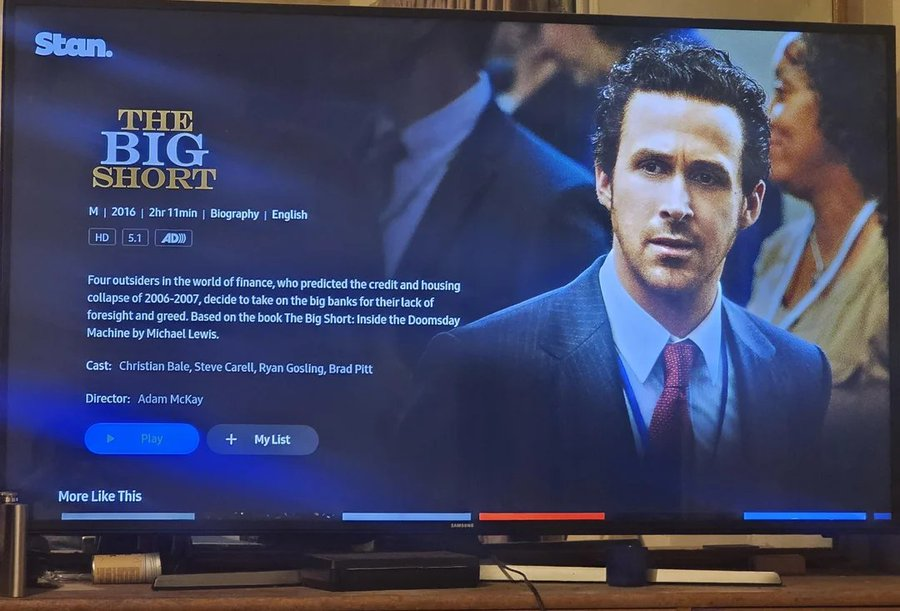 Stop worrying about the economy and global trade wars, just relax and watch a good movie. 

the movie :