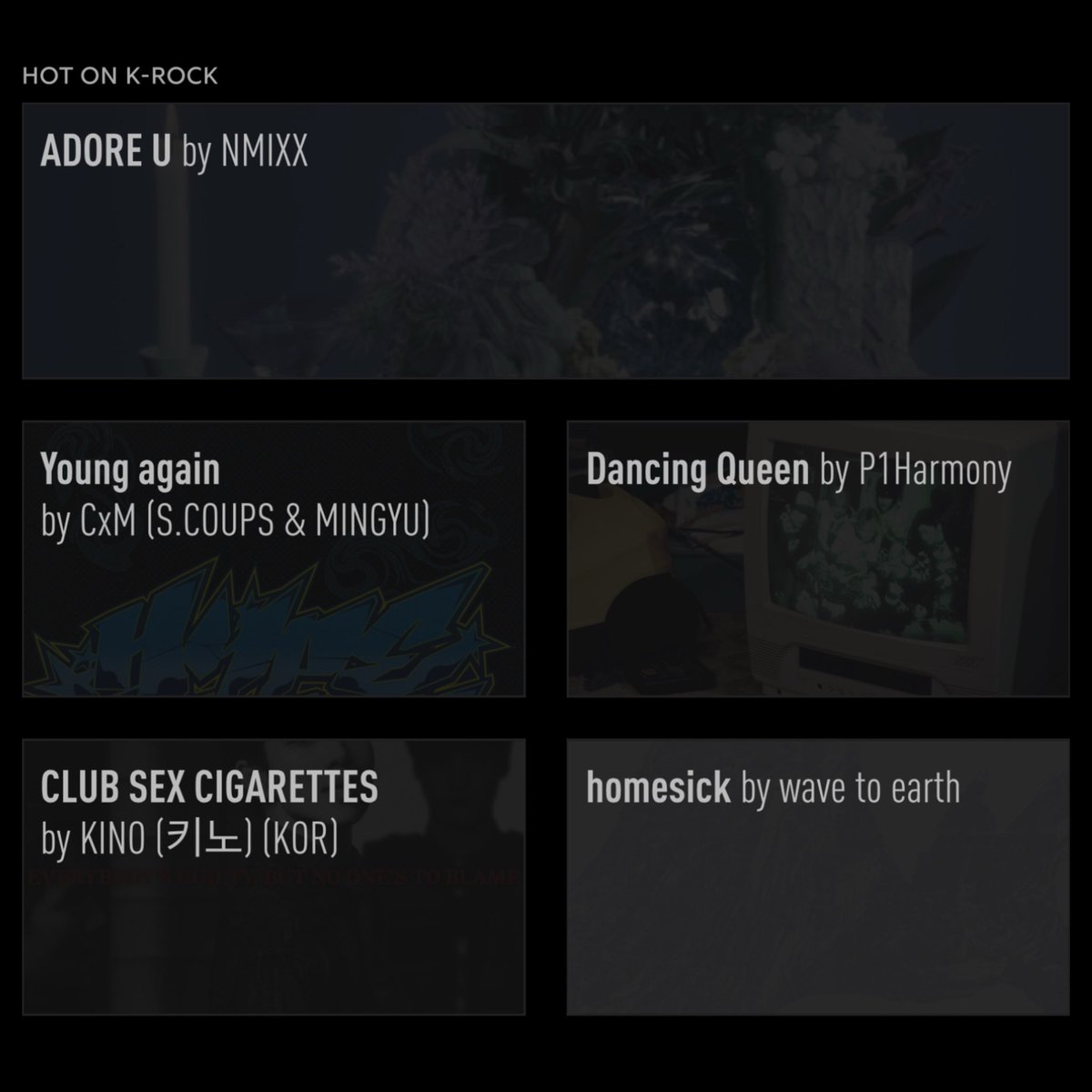 #GeniusCharts | “DIRTY BOY” ft. #JAMIE &amp; #UWA and “MAPSI” by #KINO (<a href="/nakedxproud/">NAKED</a>) debuts at #2 and #3 on the daily K-Electronic chart in Genius Korea! 

“CLUB SEX CIGARETTES” lands at #4 on the daily K-Rock chart!