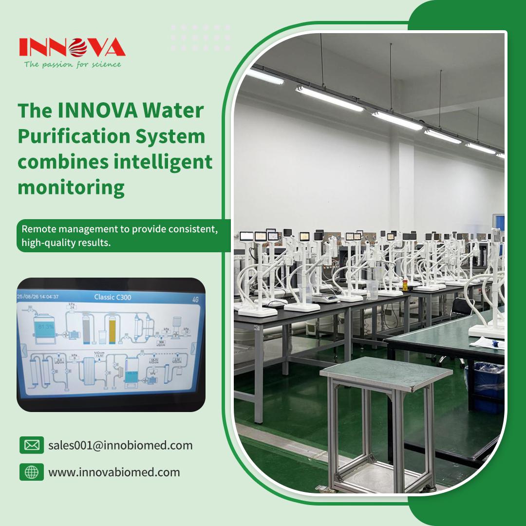 InnovaBioTech's tweet image. INNOVA Water Purification System Intelligent monitoring &amp;amp; U-cloud remote tracking ensure reliable, high-quality water for labs. Real-time alerts &amp;amp; data traceability for compliance &amp;amp; research accuracy. 
 innovabiomed.com 
info@innobiomed.com 
#WaterPurification  #SmartLab