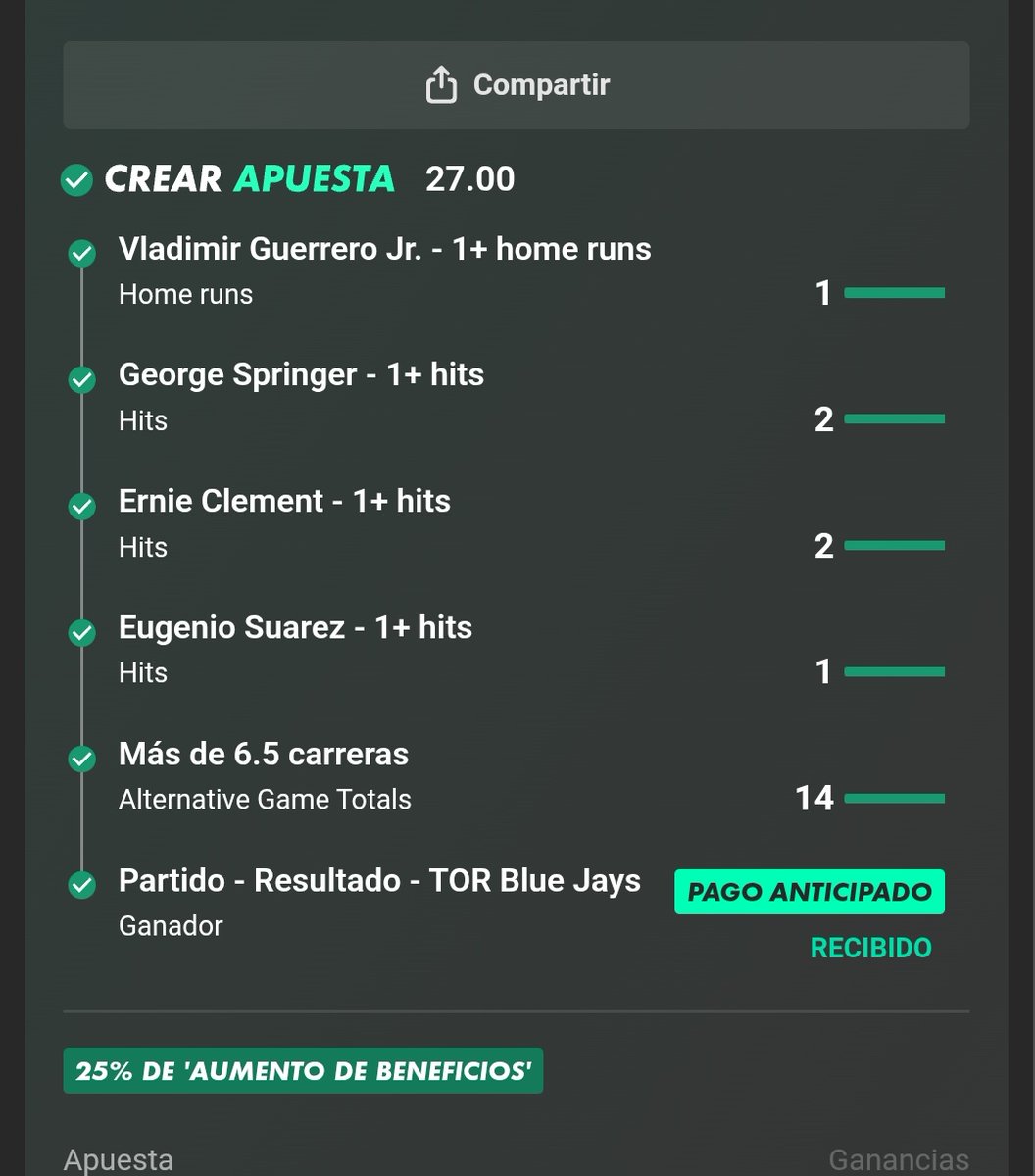 Grenaspicks__'s tweet photo. Benditos blue jays ✅️✅️✅️

#Parlay #Bet365 #MLB #ALCS
#BlueJays https://t.co/eNT5aHy6Qa