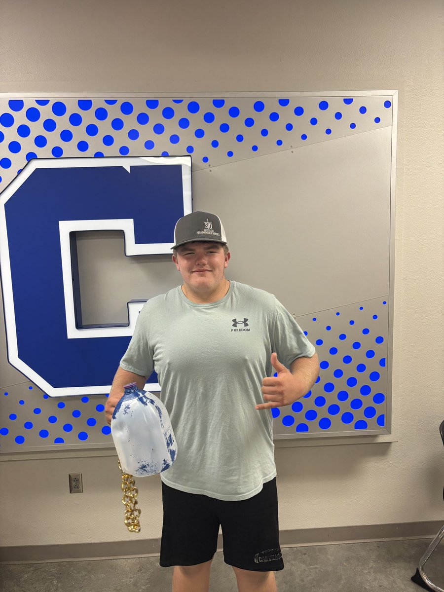 Wk 7 JUICE JUG Player of the Week- Jeriah Bayless <a href="/Jbayless50/">Jeriah Bayless</a> <a href="/carthagefball/">Carthage Football</a> <a href="/Rickynichols251/">Ricky Ayrton Nichols</a>