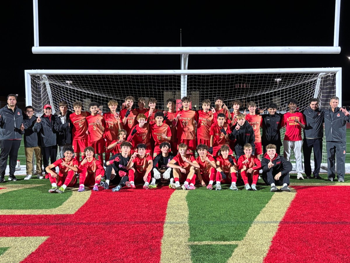 Athens defeats Stevenson to win the District Championship 4-0!

G: Kadiu (3), Jamil
A: Faro, Dzebo, Jamil, Carrier
SO: Badawi

#GoHawks