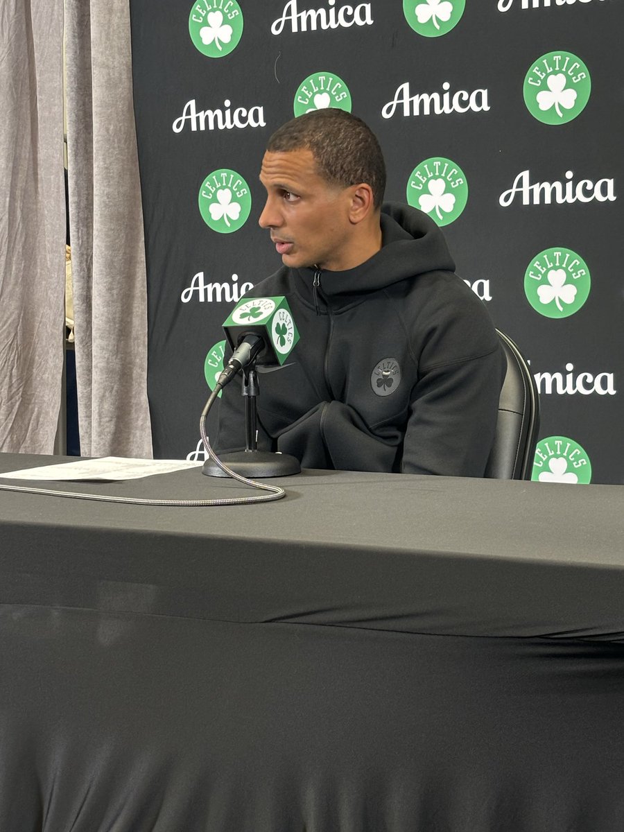 Joe Mazzulla said he didn’t have a real update on Jaylen Brown.

He said Jaylen told him he was ok.
