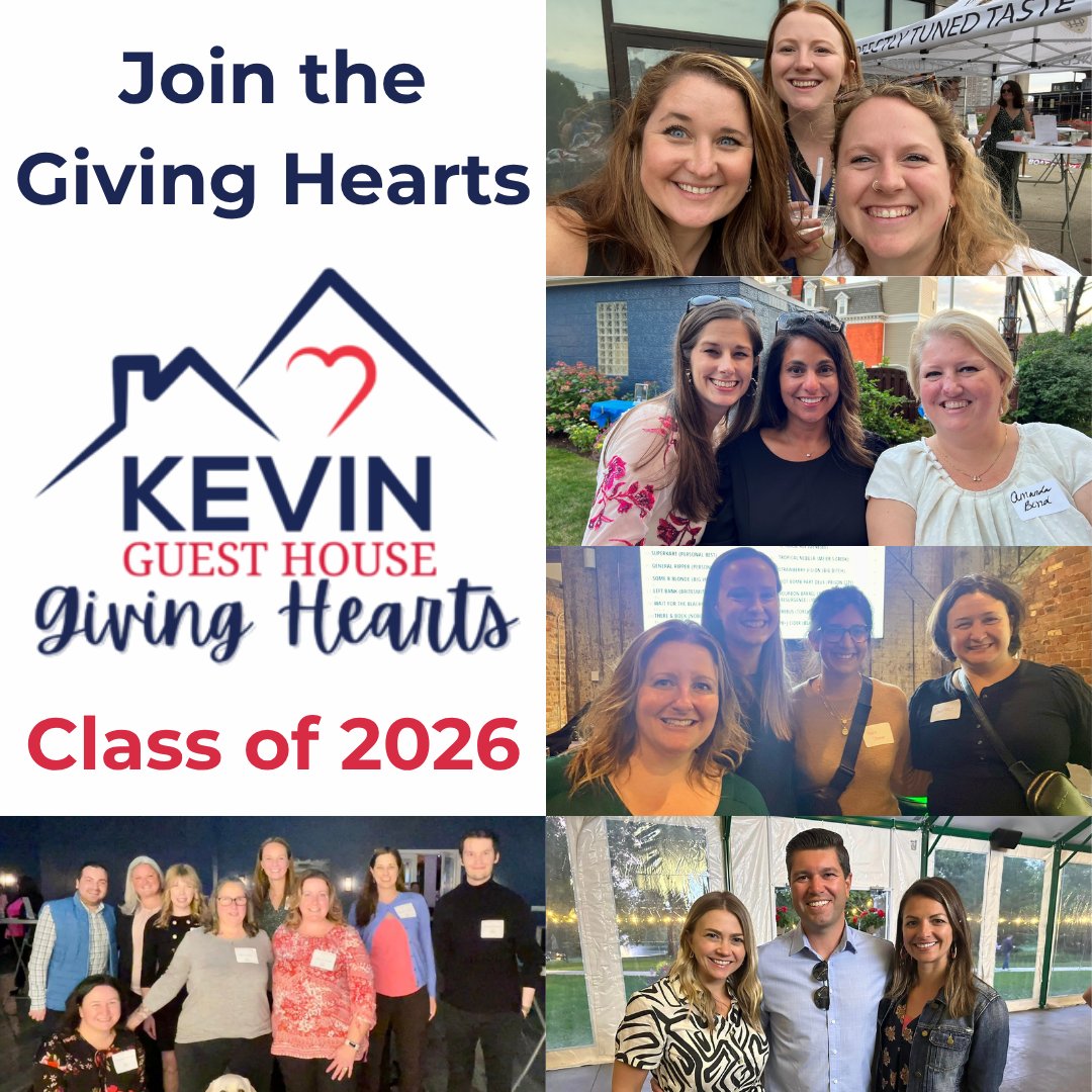 ❤️  Calling all young professionals! Applications are open for our 2026 Giving Hearts Class, apply at kevinguesthouse.com/give/givinghea…!

Join a community of philanthropic young adults that are passionate about KGH's mission in the Buffalo-Niagara area. 🫶

#KevinGuestHouse #KGHKeepsGoing