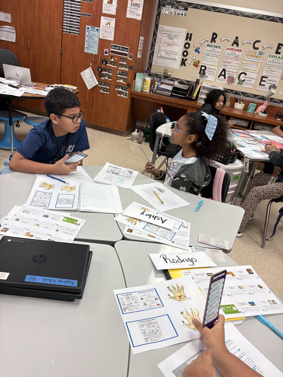 We just finished a Turn and Talk discussing: What character traits define Celeste? Their insights were incredible! 💬✨🗣️<a href="/EfrineRegino/">Mr. Regino</a> <a href="/eariasrobles/">Elizabeth Arias-Robles</a> <a href="/AldineISD/">Aldine ISD</a> <a href="/Amplify/">Amplify</a>