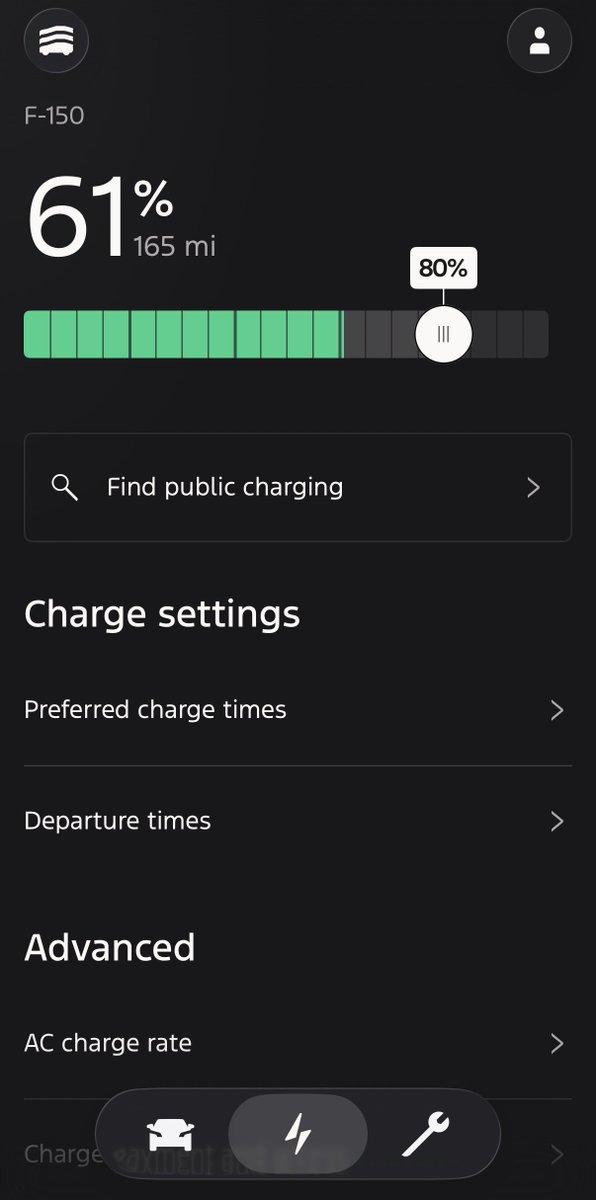 Here is the updated Ford app for lower bon Paak trucks such as the 2025 Flash.