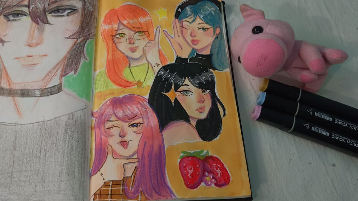 pmkizz's tweet image. Hace mucho tiempo que no subo nada aqui, pero quiero comenzar a compartir mi arte.

#art #drawing #sketches #sketchbookspread #SketchArtist