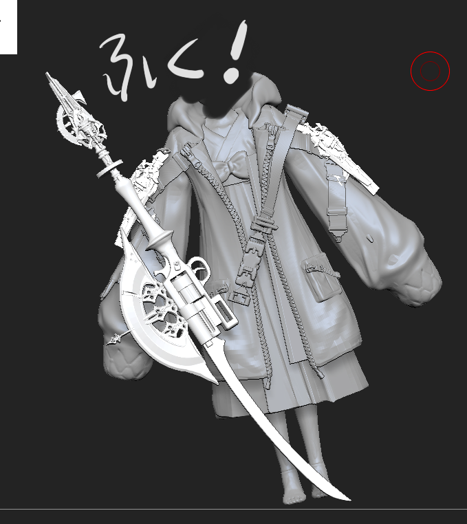「人形ちゃん(シヱ)3Dできーーーた!これでマンガ割と楽に描けると思う!」|八幡@Vtuberサラと配信中のイラスト