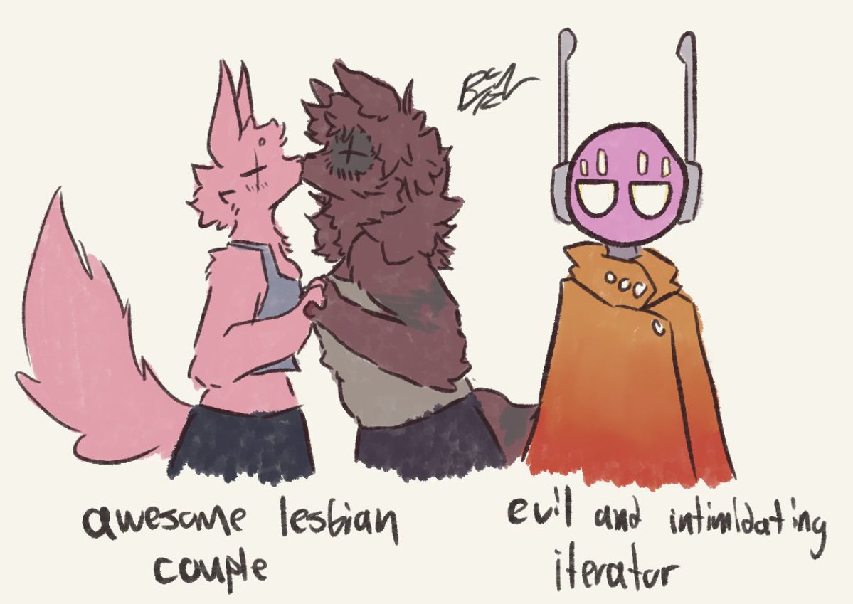 Awesome lesbian slugcats + Evil and intimidating iterator