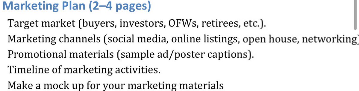 iyasbinnn's tweet image. lf acad commissioner / commstwt
all in marketing plan of our chosen property
3 pages only no ai pls
due: sunday morning
drop offers pls (no offers be ignored)