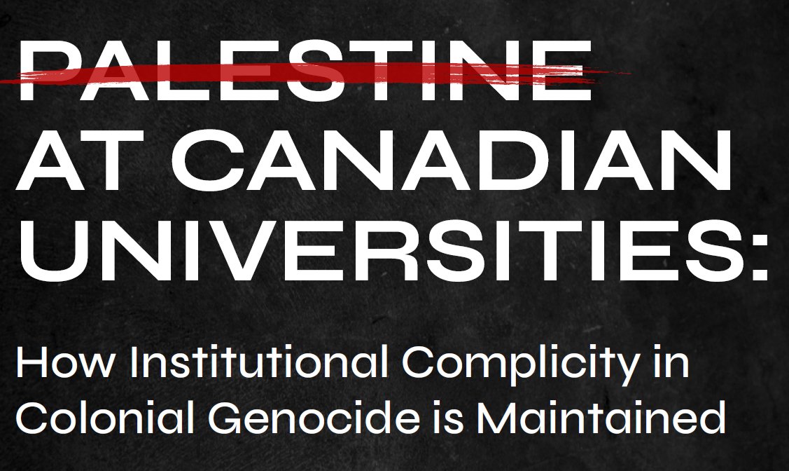 LaurieAdkin's tweet image. This report brings home how widely university administrators in Canada have bowed to the influence of Zionist organizations, donors, politicians, &amp;amp; media, repressing resistance to an ongoing genocide--and alongside, democratic freedoms. 1/ #cdnpoli
institutionalcomplicity.ca