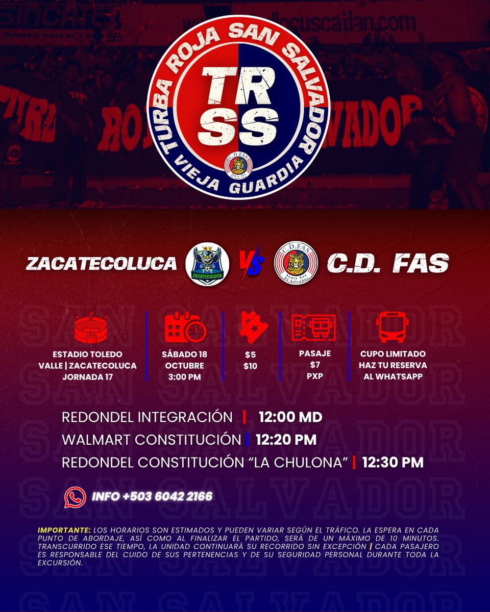 🔥🚩Sábado de viaje, sábado de FAS ❤️💙 

¡Nos vemos en el estadio, Vieja Guardia!

#TRSS2004 #ViejaGuardia #TigreMiBuenAmigo