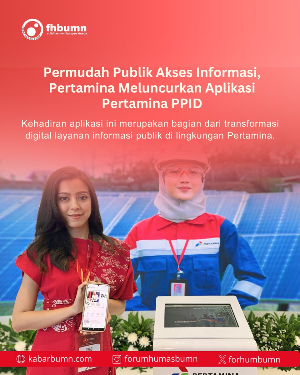 ForHumBUMN's tweet image. Pertamina berharap, kehadiran aplikasi ini dapat meningkatkan partisipasi publik dalam mengawasi, memahami, dan berinteraksi dengan perusahaan secara lebih terbuka dan akuntabel. Masyarakat dapat mengunduh Aplikasi Pertamina PPID secara gratis melalui Google Play Store.