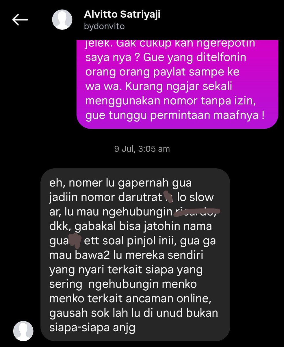 <a href="/unudmenfess/">Udayana Menfess #4.1.1</a> Juli lalu pernah ada masalah sama YBS, cuma mengharapkan permintaan maafnya, dan malah dapet kata kata ini. Well, how’s that ‘gabakal bisa jatohin nama gua’ tasting now? Maybe you’re right i'm "di unud bukan siapa-siapa" But watch your mouth, it bites back 👐🏼