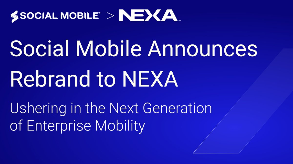 Today marks a new chapter: Social Mobile is now NEXA. 

NEXA reflects our mission to build purpose-built devices for modern enterprise needs.  

Learn more: nexamobility.com/blogs/social-m…  

#NEXA #EnterpriseMobility