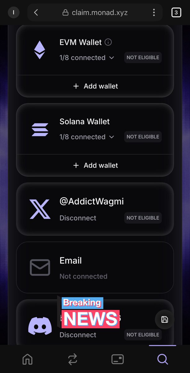 Gmonad friends 
I wasn’t eligible. Lesson learnt ,I’ll do better and stay even more active moving forward.

Excited for all the projects building under Monad, the amazing friends I’ve made along the way, and I’ll keep supporting this community.
Congrats to everyone who made it💜