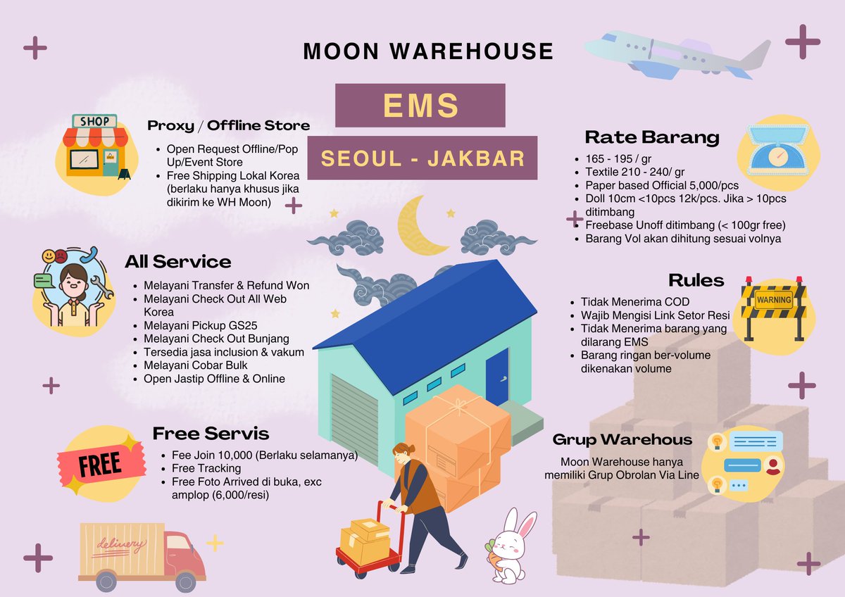 MoonKrWarehouse's tweet photo. 🎉 MOON OPEN SHARING MEMBER WAREHOUSE  🎉
✓ Free Warehouse 
✓ Free Foto Arrived &amp; Tracking 
✓ Transfer &amp; Refund Won 
✓ Open CO Web Korea &amp; Bunjang 
✓ Open Proxy/Offline Store   
#warehouse #Indonesia #Proxy #Jasa https://t.co/Q834quLvcK