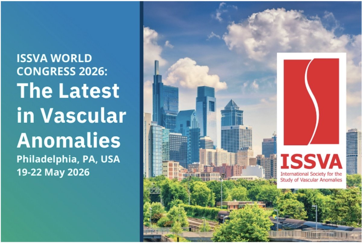JSSVA_SNS's tweet photo. 2026年5月19〜22日、フィラデルフィアで開催予定のISSVA World Congress 2026の演題募集が始まりました。締切は日本時間で11月20日AM2:59となっております。
https://t.co/q0Bdx60rcv

#医療従事者向け　#学術集会　#アメリカ https://t.co/W3Ha20SwAY