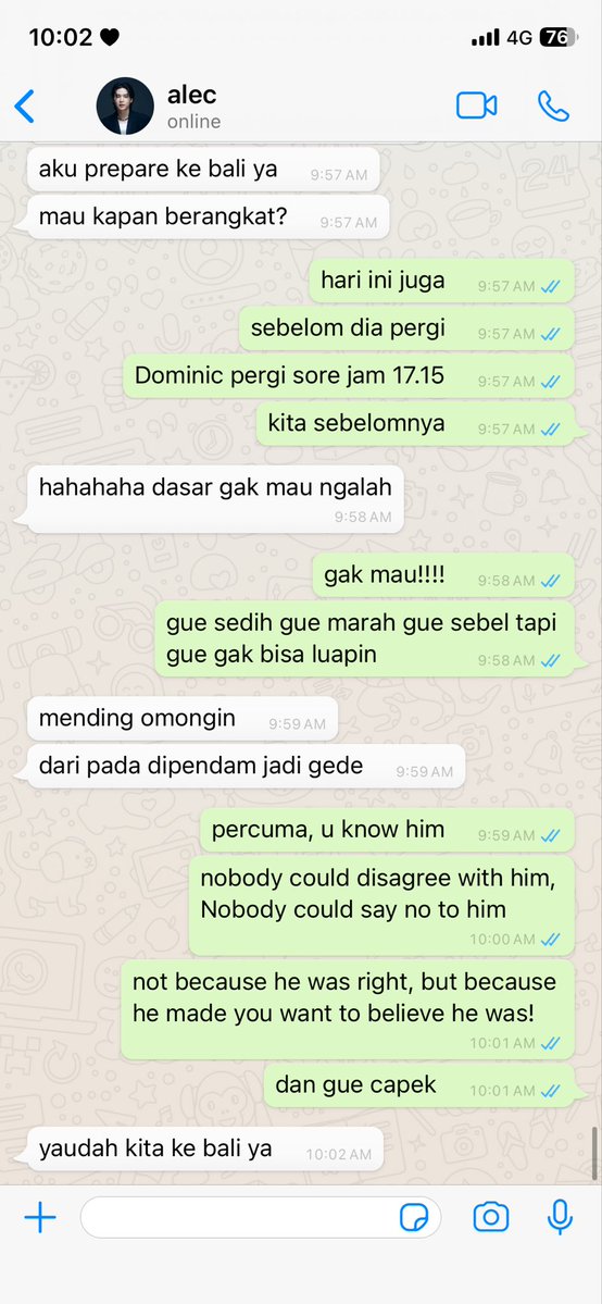 215. gak mau ditinggal, jadi dia ninggalin duluan