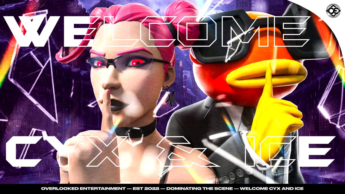 New Players Alert! 🚨 

Please welcome on the duo of <a href="/CYX_SS/">CYX_S</a> and <a href="/icefnt1/">Ice</a> to our Fortnite Team! 🎊

We're heating up! FNCS Cash Cups later today! 🔥

#FNCS #fortnite #OE