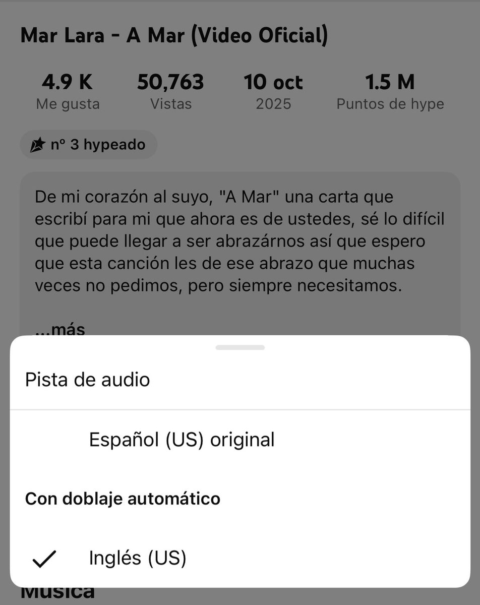 👀 ¿Sabían que A Mar tiene doblaje en inglés disponible en YouTube? 🎧💙

🔗 youtu.be/-6h4jaVt81M?si…