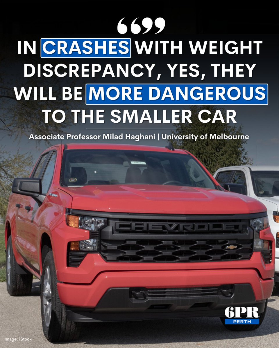 Research indicates that large vehicles, such as the American trucks increasingly seen on WA streets, are more likely to cause a fatality when colliding with more vulnerable commuters.
Hear about the concerns: brnw.ch/21wWERO
