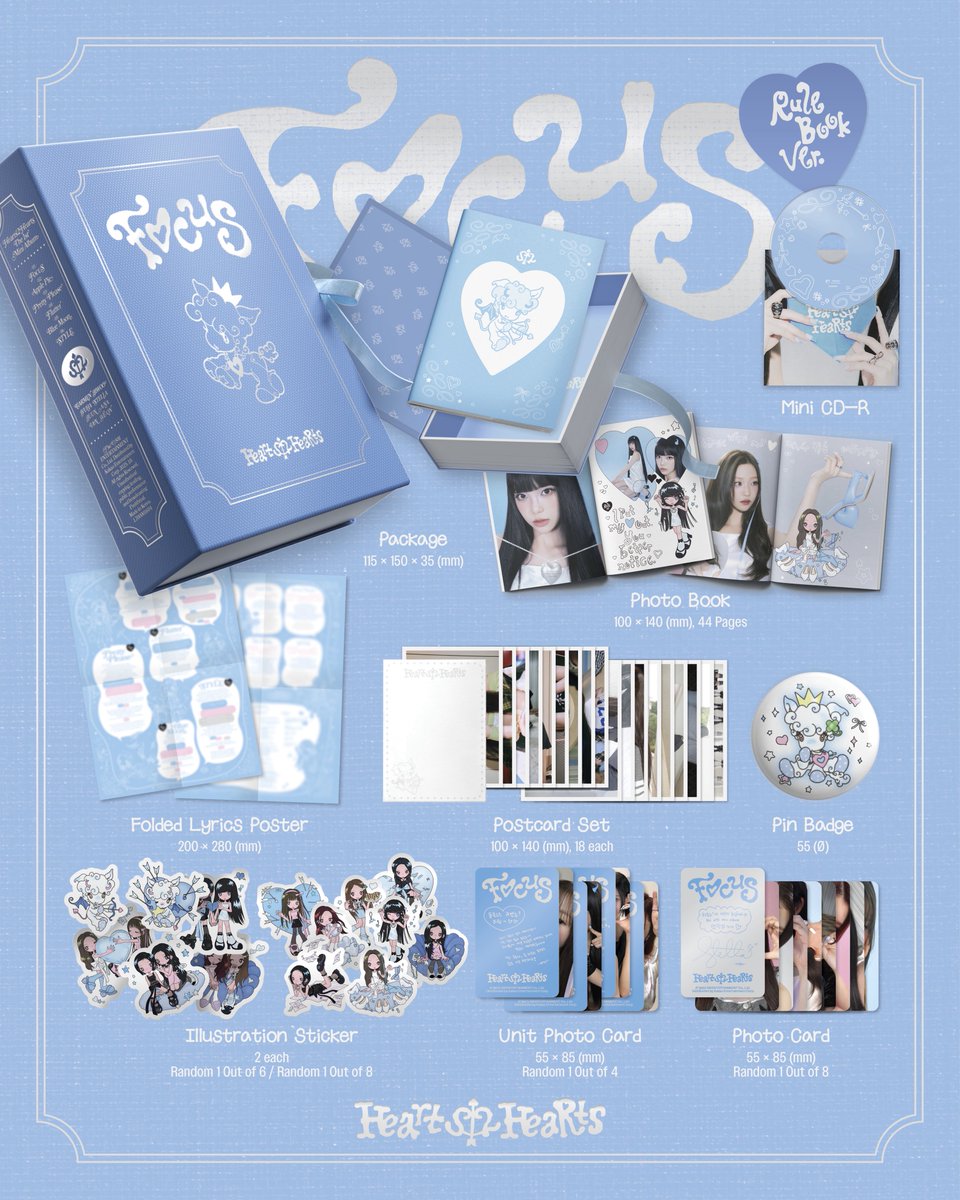 Hearts2Hearts 'FOCUS' Album Details (Rule Book Ver.) Hearts2Hearts