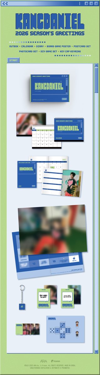 [📢] 강다니엘(KANGDANIEL) 2026 SEASON'S GREETINGS 예약 판매 안내 (+ENG)

⏰ 예약 판매 일정
2025.10.17 (FRI) 4PM (KST)
~ 2025.10.22 (WED) 11:59PM (KST)

자세한 내용은 강다니엘 OFFICIAL PLATFORM에서 확인해 주세요
🔗 kangdaniel.bstage.in/contents/68ef4…

#강다니엘 #KANGDANIEL
