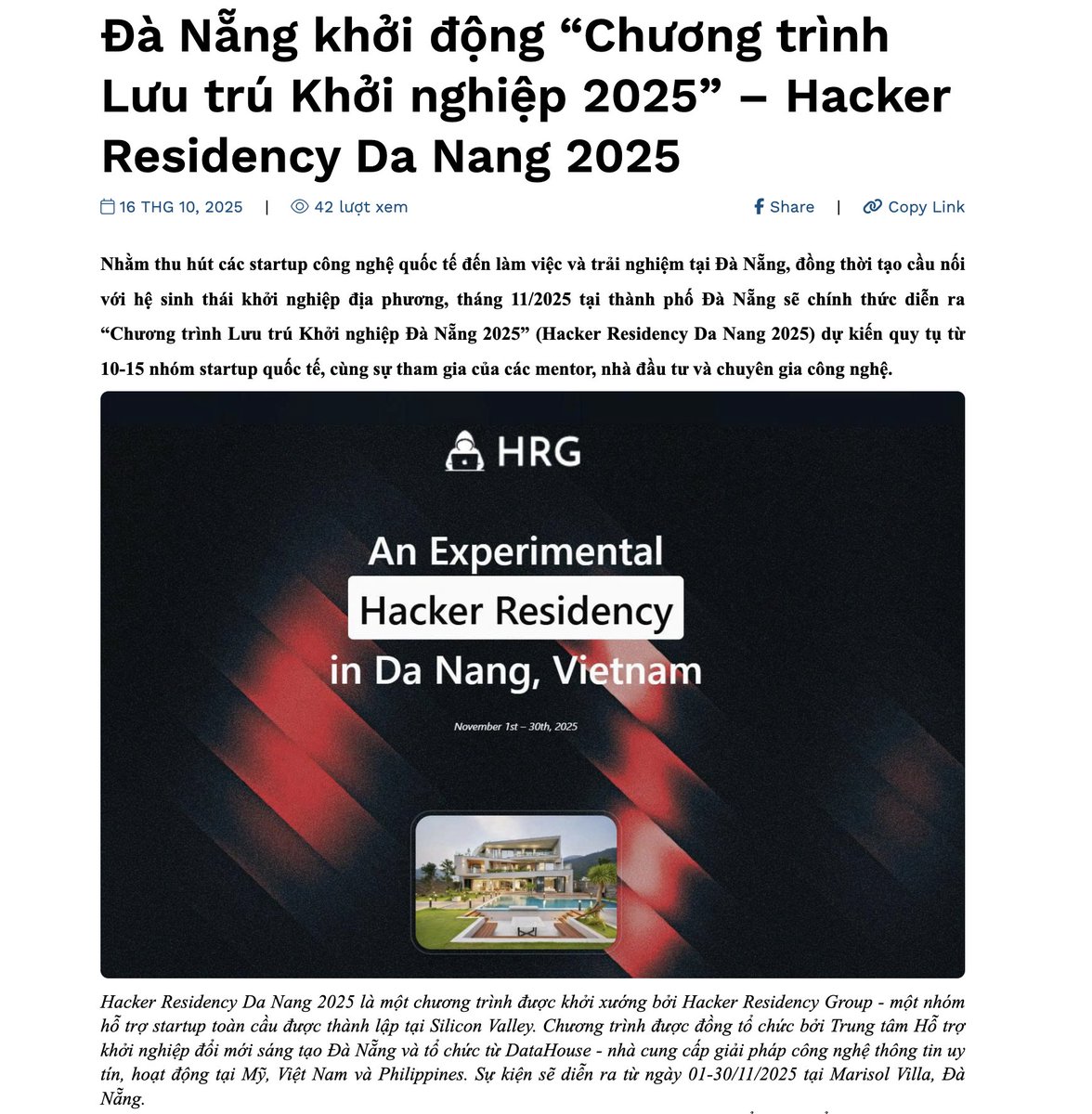 David in Da Nang (@dayonefoundry) on Twitter photo Excited to have the support of the City of Da Nang for <a href="/HackerResidency/">Hacker Residency Group</a>. 
From the start, we met with city officials to talk about the future of tech in Vietnam and the role we can play.
T- 2 weeks!! π₯ Excited to have the support of the City of Da Nang for <a href="/HackerResidency/">Hacker Residency Group</a>. 
From the start, we met with city officials to talk about the future of tech in Vietnam and the role we can play.
T- 2 weeks!! π₯