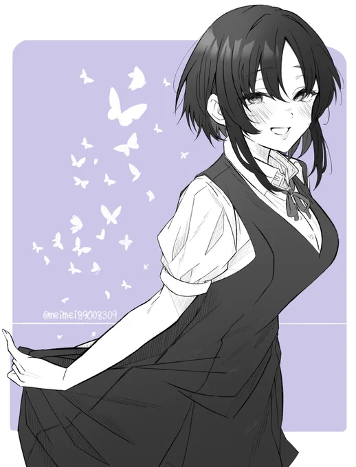 マーゴ、ジャンパースカートの制服を着て欲し #まのさば二次創作