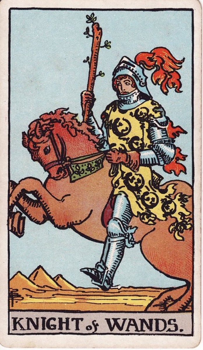 sen_shahana's tweet image. Daily Guidance
With great energy comes the need for balance. The Knight of Wands can sometimes be impulsive and prone to restlessness. Remember to channel your fiery enthusiasm into productive outlets and maintain focus on your long-term objectives.
#tarot #guidance