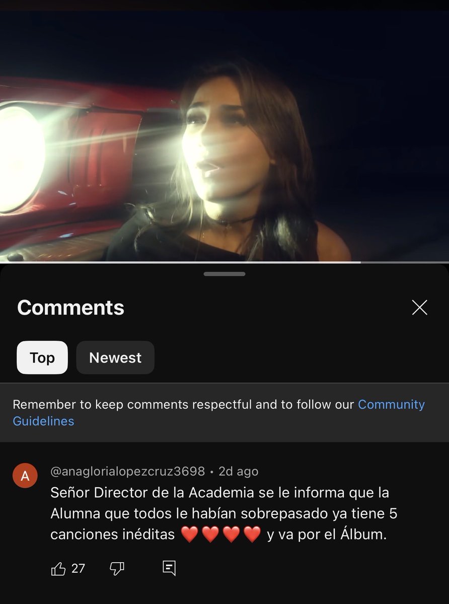 Vi este comentario y amé. Mi niña callando bocas 👏