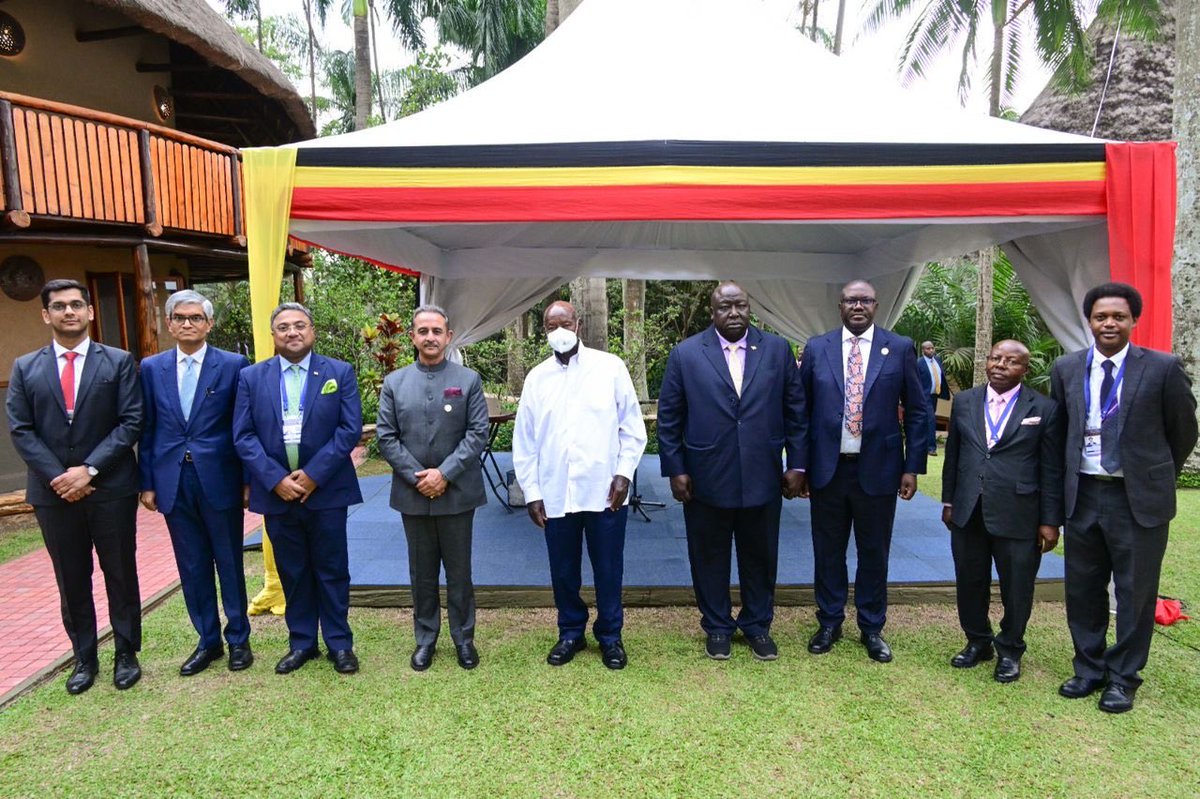 Had the honour of calling on H.E. Yoweri Kaguta Museveni, President of Republic of Uganda and conveying the personal greetings of Prime Minister <a href="/narendramodi/">Narendra Modi</a>. Valued his insightful guidance on further deepening the traditional and multifaceted partnership between India and