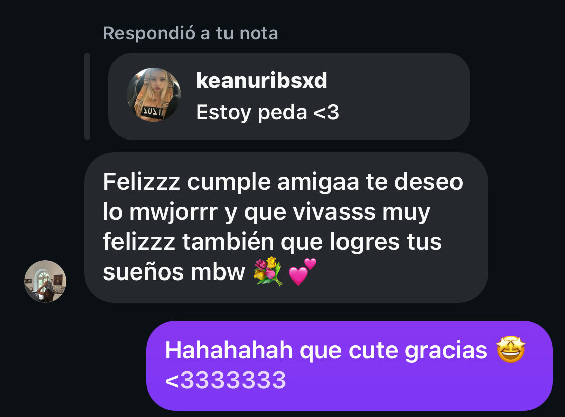 Me
Mama que me están felicitando por mi cumple hahahahha es mi cumple bro &lt;3333