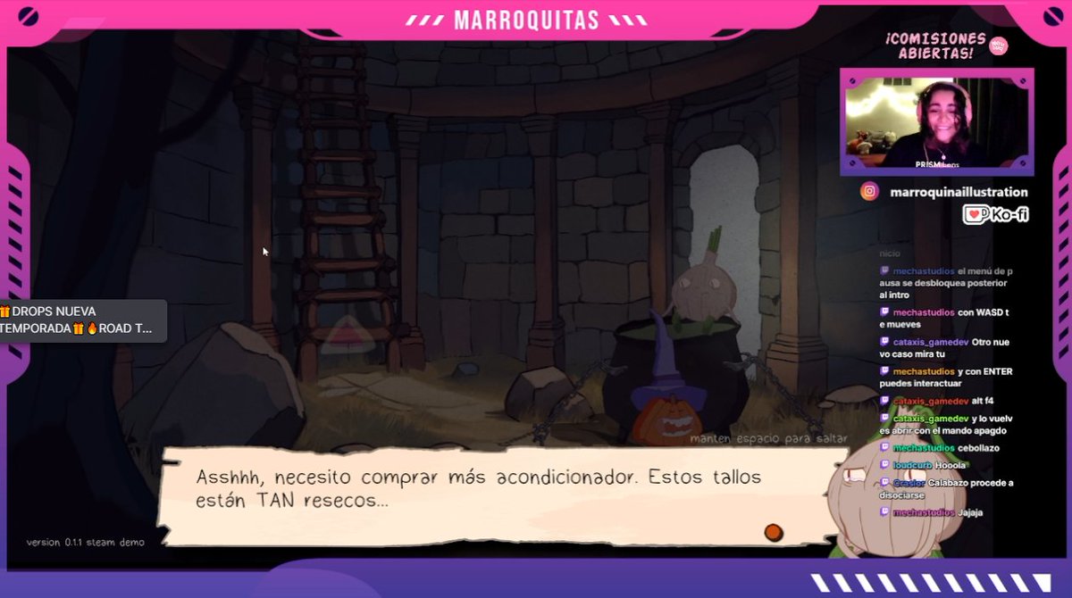 Calabacitos 🎃, pásenle al stream en vivo con Marroquitas en #twitch , está jugando MURKY !

Link en el primer comment!