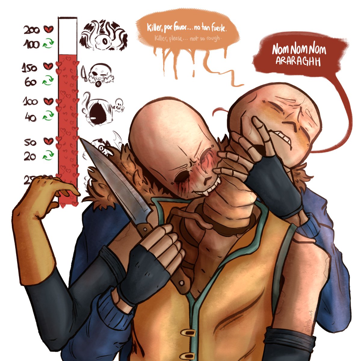 latto_art's tweet photo. Killer went from kissing to giving some good bites... 👀 https://t.co/3A3hUib0NJ