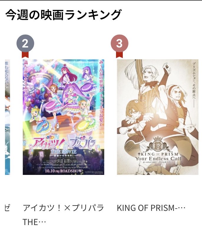 非常にイオンシネマ海老名(ヰオンシネマ海老名)らしい週末ランキングぷり🍭