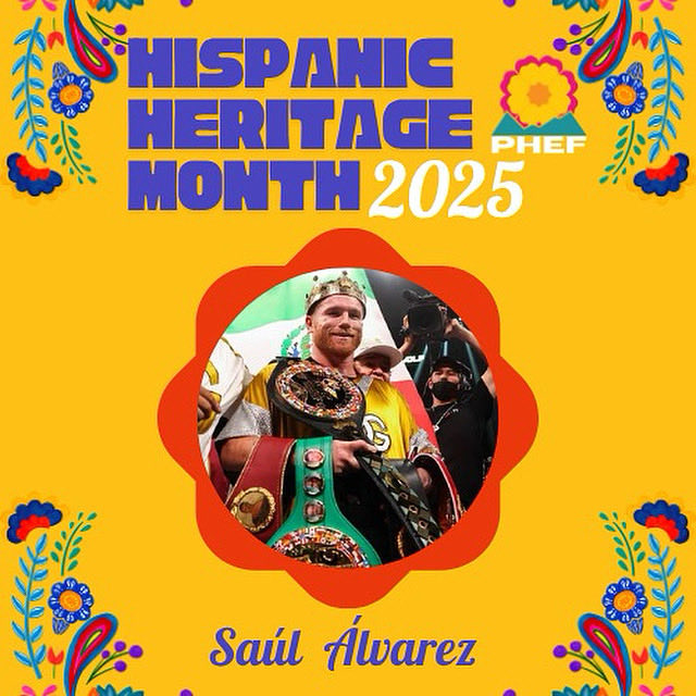 🎉 Hispanic Heritage Month
Day 32: Meet Saúl “Canelo” Álvarez 

🥊One of boxing’s greatest and a proud symbol of Mexican excellence, inspiring through strength, resilience, and heart.🇲🇽

#HispanicHeritageMonth #PHEF #LatinoLeaders
