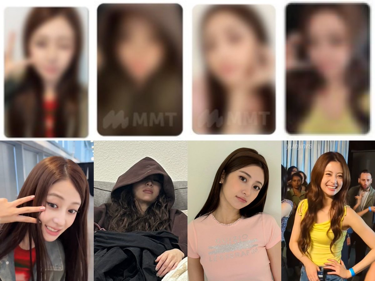 yunjinrs's tweet photo. i’m loving yunjin’s pobs for spaghetti era so much.. we finally get more photocards of her casual looks instead of different selca variations of their album concepts 😭 https://t.co/lJStM4tEPn