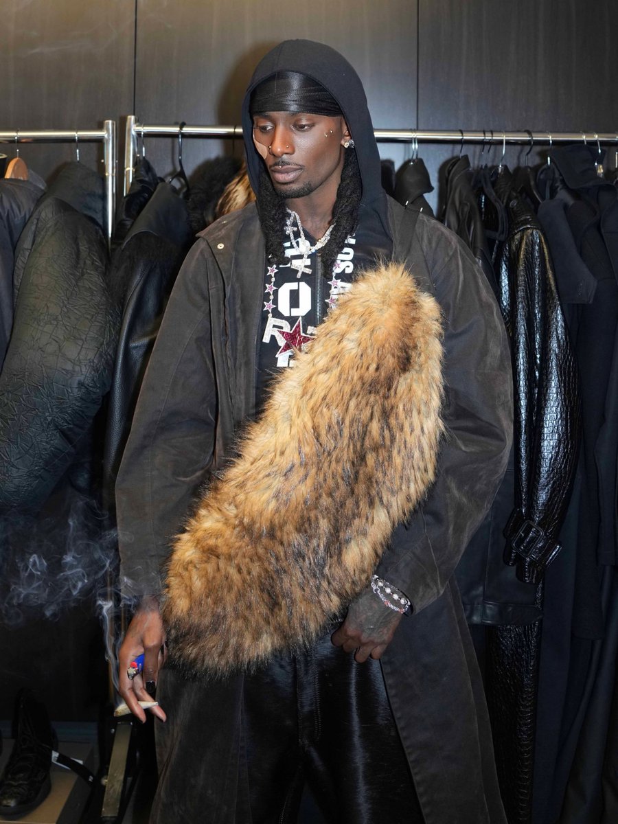 playboi carti black fur jacket opium ファー Playboi Carti: Black