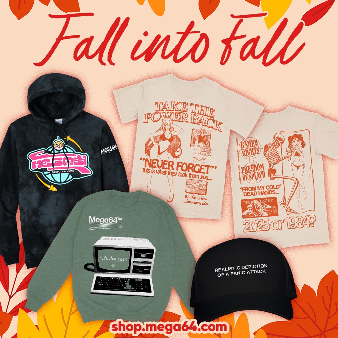 Live, Laugh Love. Cry, Hate, Die. Whichever you choose, this lovely fall collection goes live Friday 10/17 at 11AM, including the INTERGALACTIC tie dye hoodie &amp; Gamer Rights shirt 2025 edition for the first time online. All will be in stock ready to ship, first come first serve!