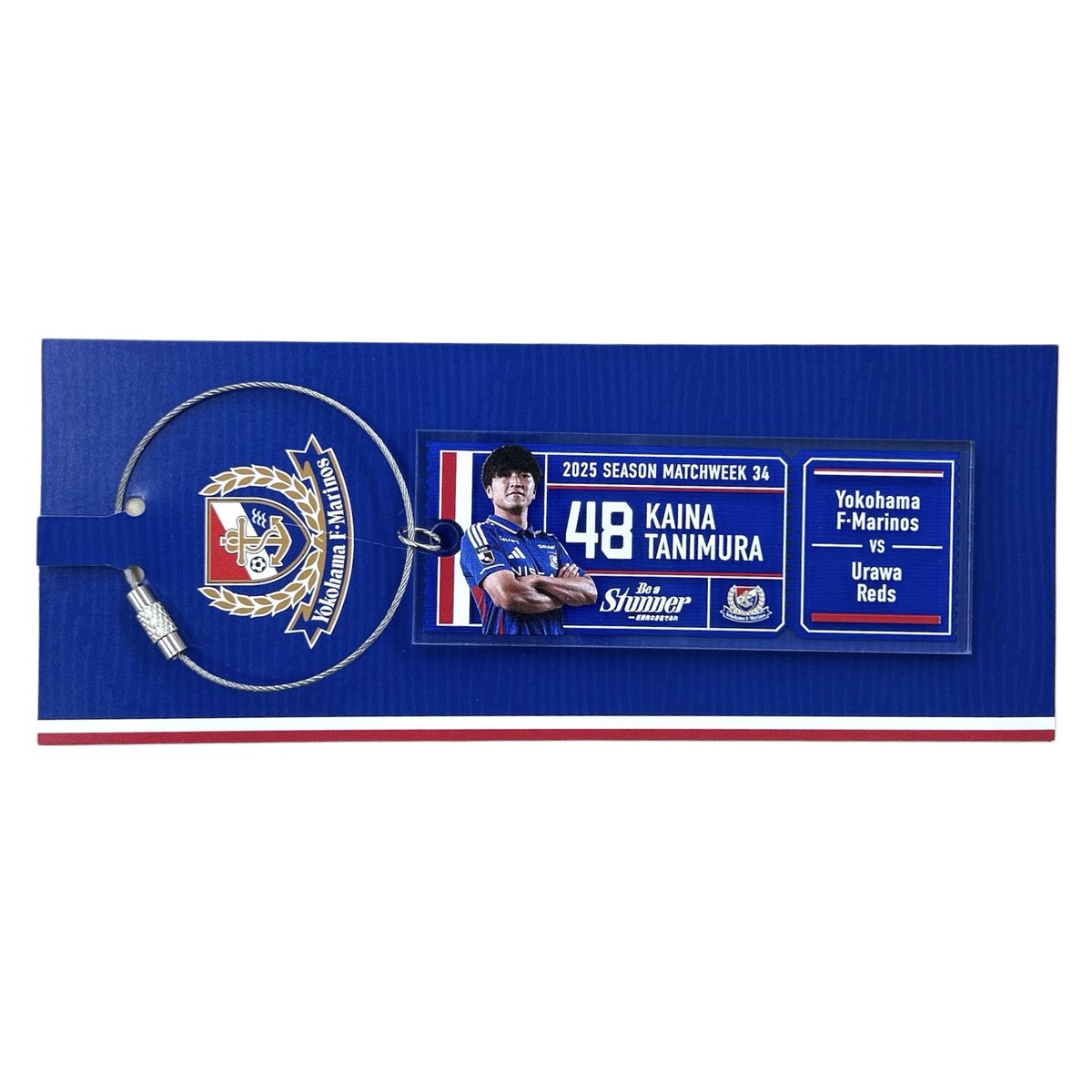 TRICOLOREONE_05's tweet image. ⚓️ ━ 10/18 NEW ITEM ━ 🌊
/
🎉会場限定販売🏟
🎫マッチデー チケット風キーホルダー
\
今節はNo. #48 谷村海那選手⚽✨
#fmarinos