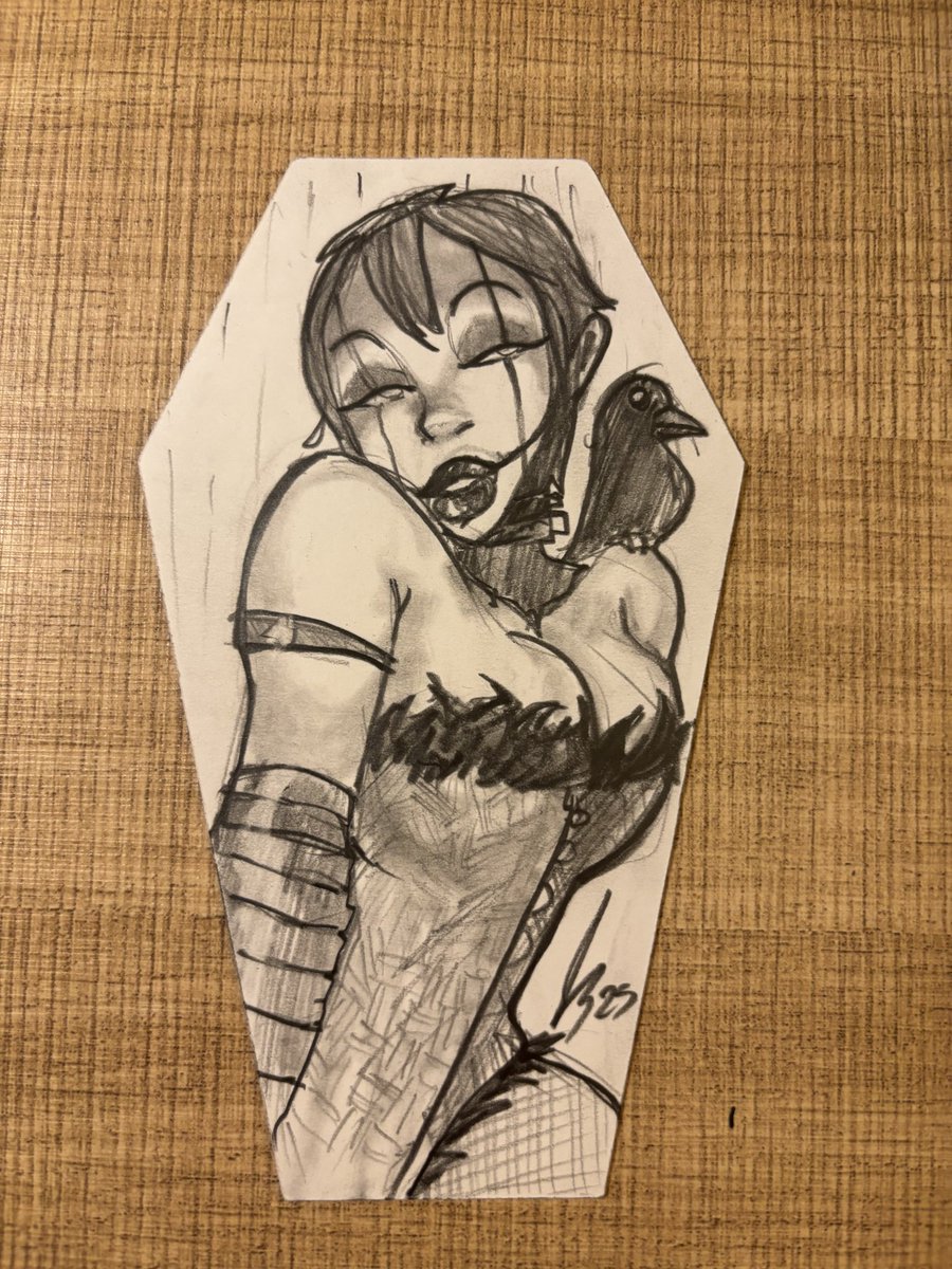 JJSuttonART's tweet image. First wave of sketch coffins based on @VividVivka #sabrinabanks @AhquaMarine @HidoriRoseCos sorry if I butchered or pushed these to far away from your actual likeness