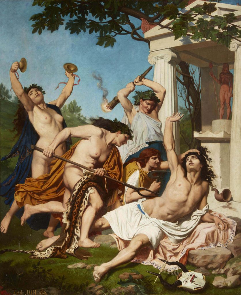 To be torn apart for disrupting their ecstatic madness like a traveller set upon by Maenads... there is a beauty in that. It is to die like Orpheus.