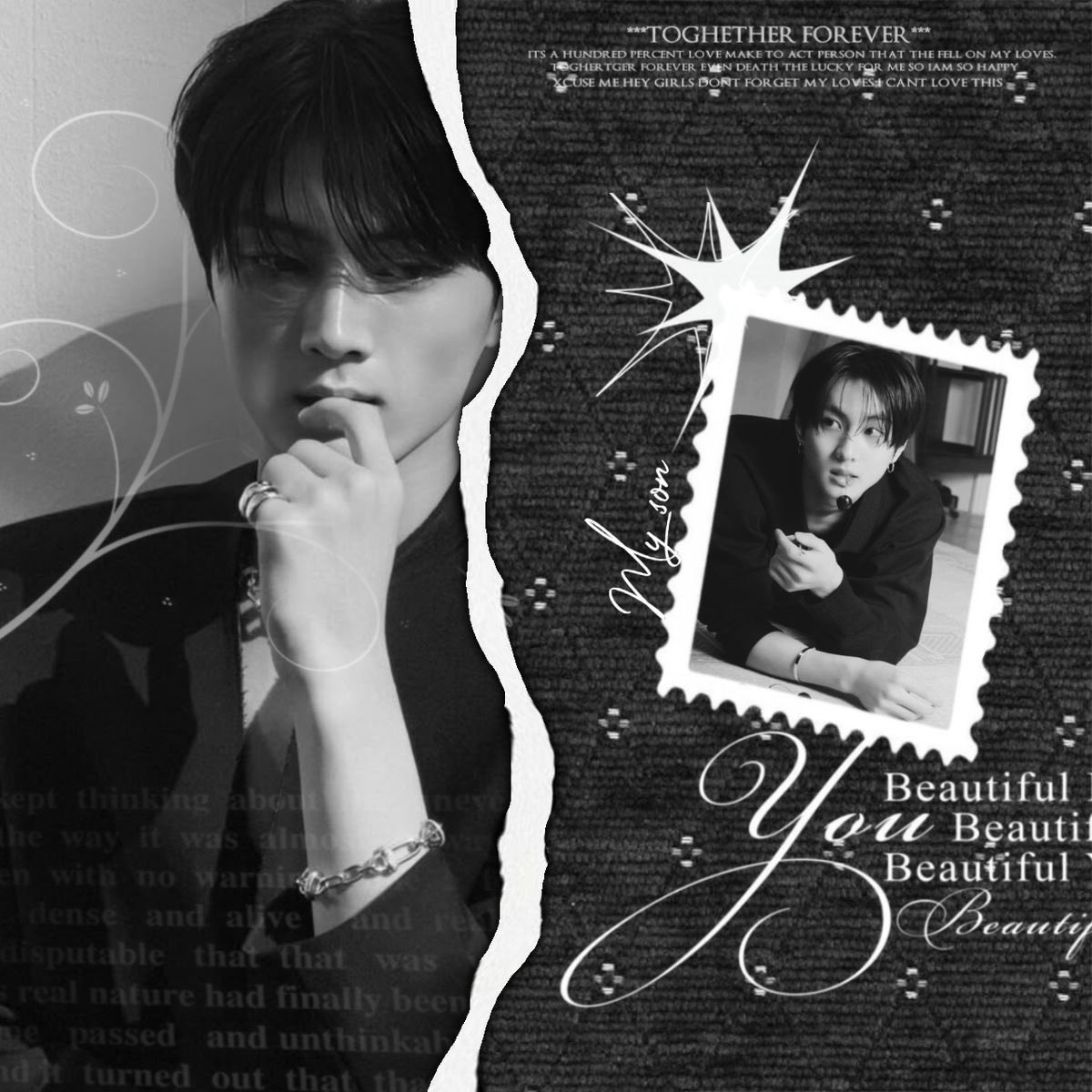 Jlungwon's tweet image. Happy six months, my miaw miaw, my black cat, my daddy, my husbu! (Phew, that's a lot of meow power you hold over me 😼). Thank you for everything you’ve done, especially for making the last six months feel like a ridiculously cute (and sometimes chaotic) anime episode. 🖤