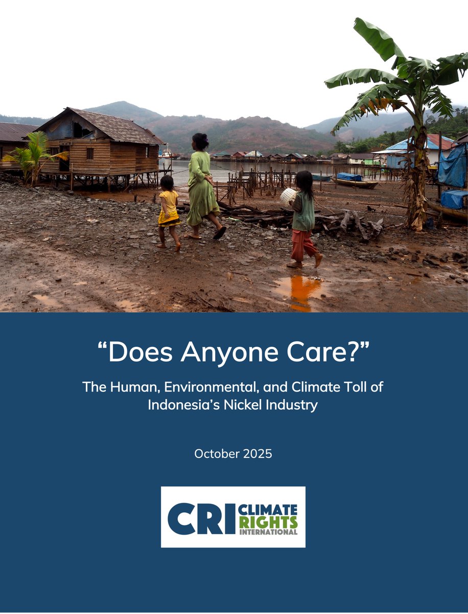 For Bahasa Indonesia speakers, <a href="/ClimateRights/">Climate Rights International</a> International's new report on the environmental &amp; human rights abuses of the #Indonesia nickel industry is available in Indonesian - see this page for free access to the report: cri.org/reports/apakah…