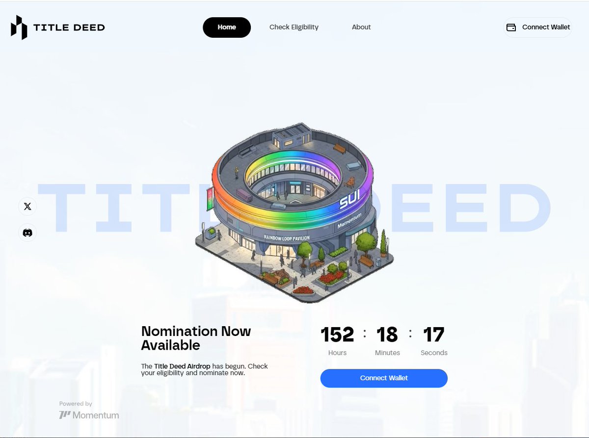 Title Deed NFTs – A Mark of Recognition on Sui

Momentum introduces a new era with Title Deed NFTs, celebrating the builders shaping the Sui ecosystem.

These are not just NFTs — they are symbols of contribution, trust, and influence within the community.

15,000 Deeds will be